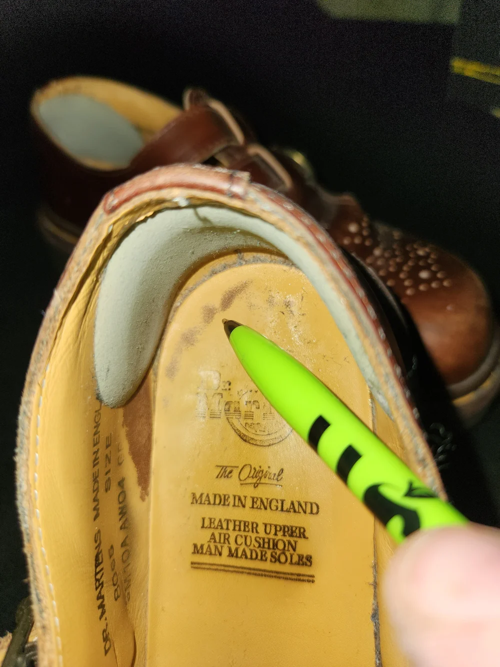 Dr. Martens Brown Leather Double-Strap Loafers #445